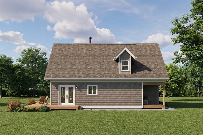 House Plan Design - Exterior - Other Elevation for Cabin House Plan #126-188 - 3 bed, 2 bath