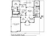 European Style House Plan - 3 Beds 2.5 Baths 2899 Sq/Ft Plan #70-634 