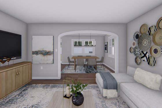 Interior - Family Room 2 for Traditional House Plan #1060-138 - 4 bed, 2.5 bath