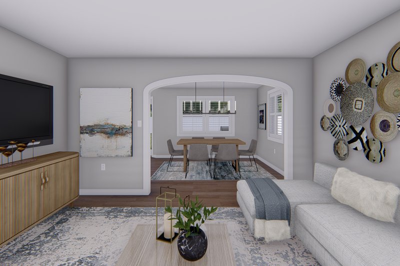 Architectural House Design - Interior - Family Room 2 for Traditional House Plan #1060-138 - 4 bed, 2.5 bath