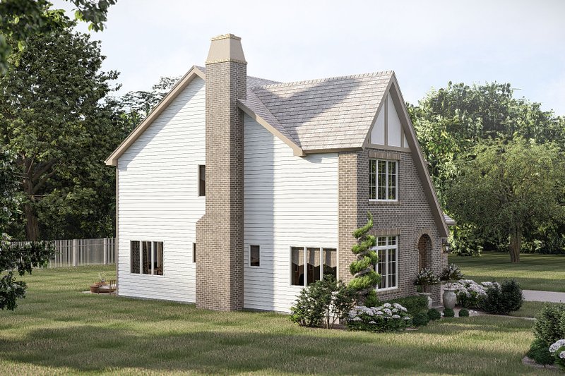 Architectural House Design - Exterior - Other Elevation 1 for Tudor House Plan #455-763 - 3 bed, 2.5 bath