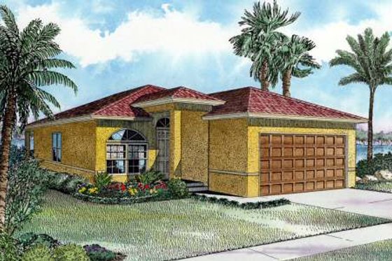 Exterior - Front Elevation for Cottage House Plan #420-104 - 3 bed, 2 bath