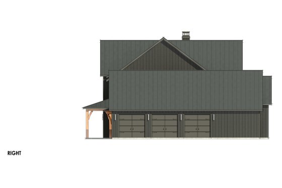 Exterior - Other Elevation 1 for Farmhouse House Plan #1096-7 - 4 bed, 4.5 bath