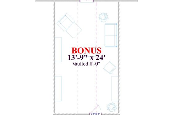 Floor Plan - Other Floor for Farmhouse House Plan #63-135 - 3 bed, 2 bath