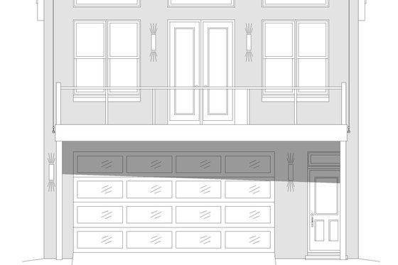 Exterior - Front Elevation 1 for Contemporary House Plan #932-433 - 3 bed, 2 bath