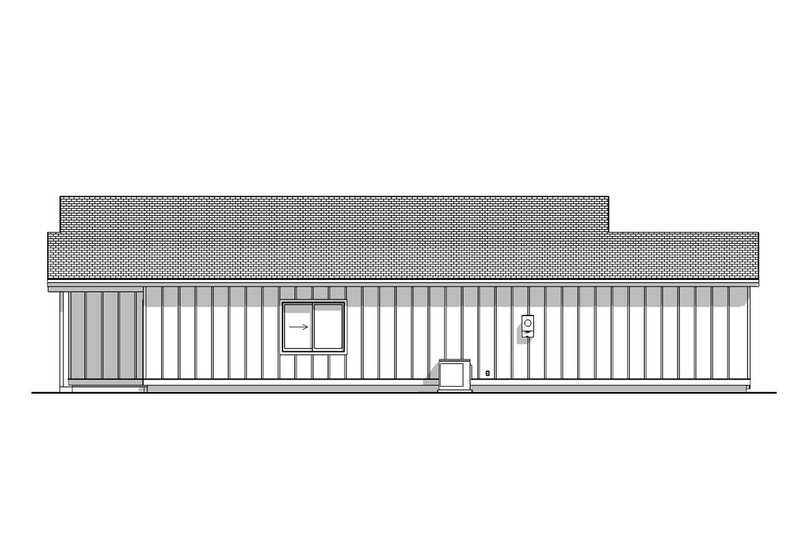 House Design - Exterior - Other Elevation 1 for Cottage House Plan #1099-7 - 2 bed, 2 bath