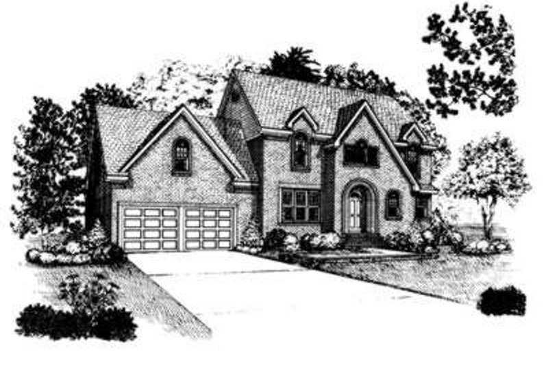 Home Plan - European Exterior - Front Elevation Plan #410-367