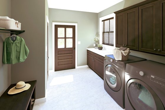 Interior - Laundry for Farmhouse House Plan #44-286 - 3 bed, 2 bath