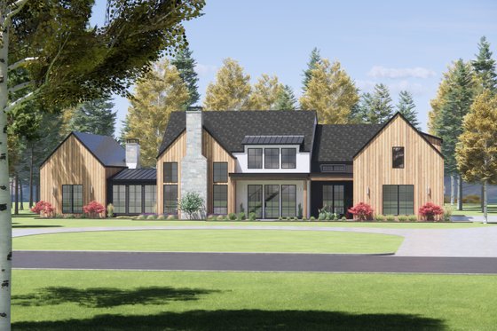 Exterior - Front Elevation 4 for Farmhouse House Plan #1096-5 - 4 bed, 4.5 bath