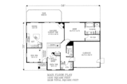 European Style House Plan - 4 Beds 3 Baths 2445 Sq/Ft Plan #53-272 