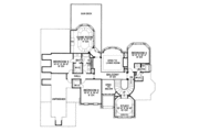 European Style House Plan - 4 Beds 3.5 Baths 4193 Sq/Ft Plan #20-1184 