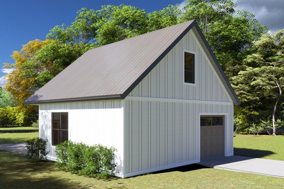 Exterior - Rear Elevation for Traditional House Plan #1060-180, 0 bath
