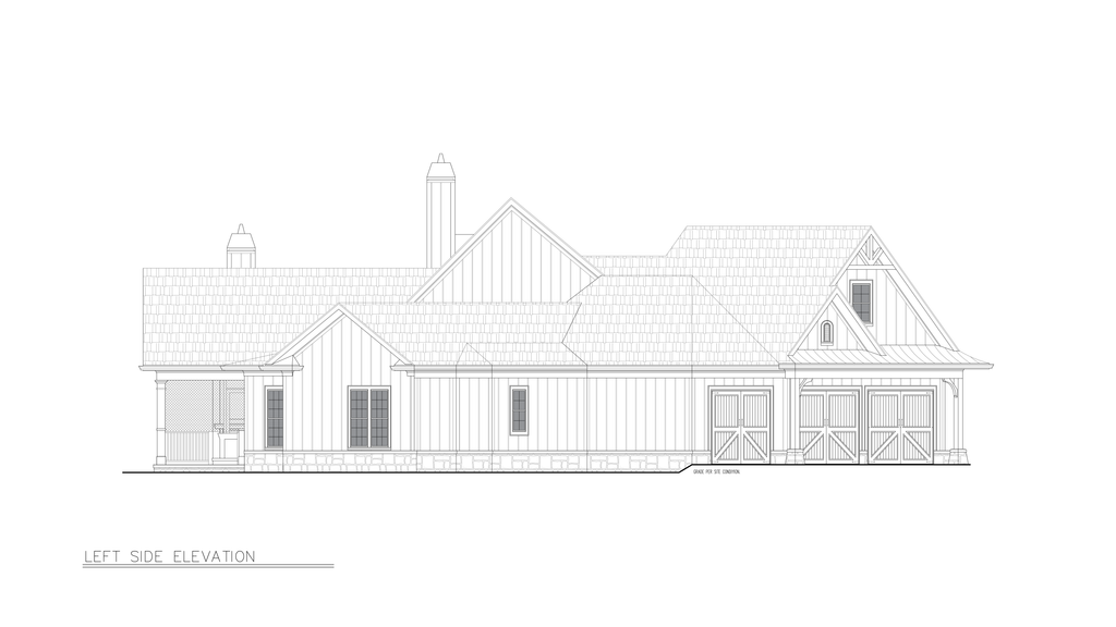 Exterior - Other Elevation for Cottage House Plan #54-692 - 3 bed, 3.5 bath