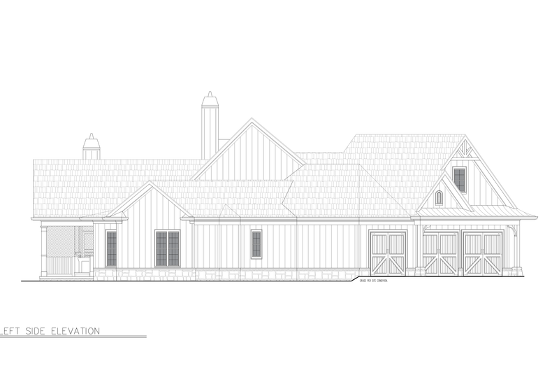 House Design - Exterior - Other Elevation for Cottage House Plan #54-692 - 3 bed, 3.5 bath