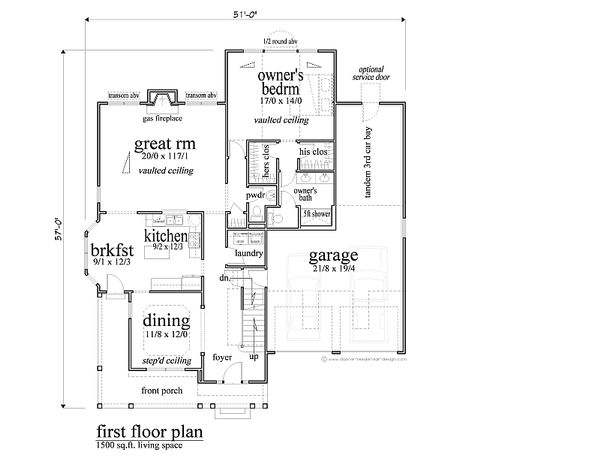 Traditional Floor Plan - Main Floor Plan #459-4