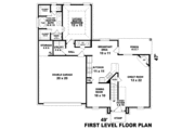 European Style House Plan - 3 Beds 2.5 Baths 2001 Sq/Ft Plan #81-13868 