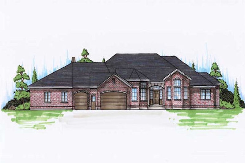 Dream House Plan - Traditional Exterior - Front Elevation Plan #5-310