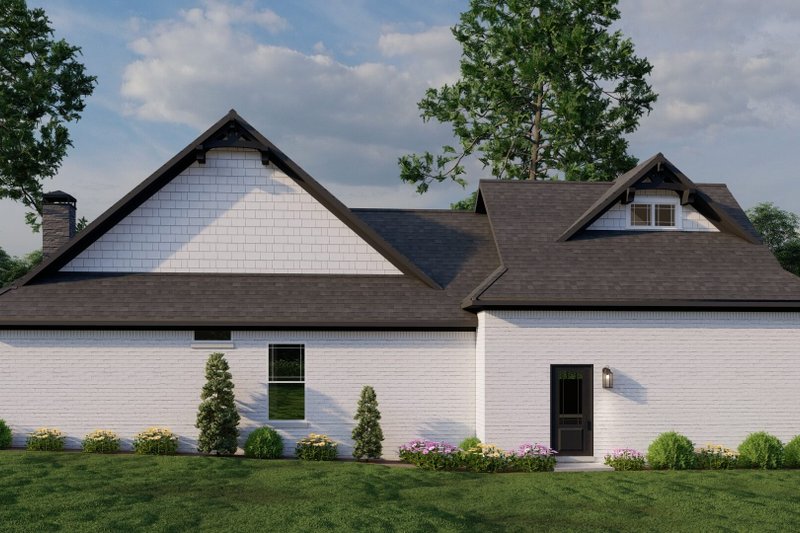 House Design - Exterior - Other Elevation 3 for European House Plan #17-2574 - 3 bed, 2.5 bath