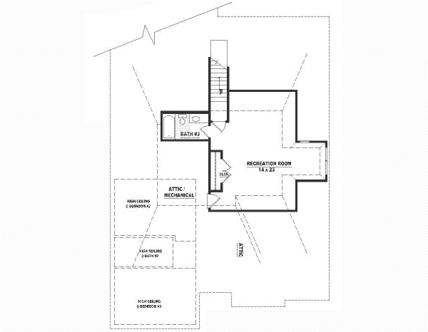 European Floor Plan - Upper Floor Plan #81-360