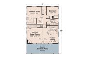 Bungalow Style House Plan - 2 Beds 2 Baths 1360 Sq/Ft Plan #124-1345 