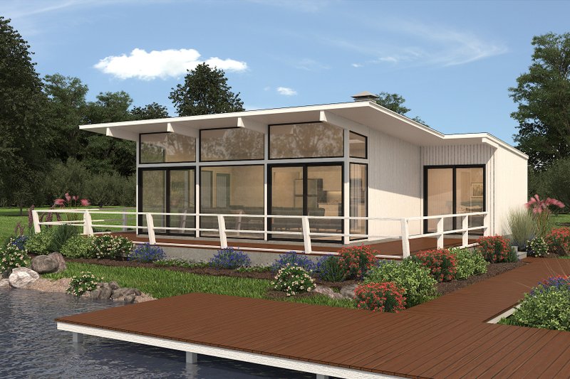 Dream House Plan - Contemporary Exterior - Front Elevation Plan #72-529