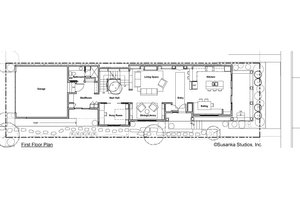 Floor Plan - Main Floor for Craftsman House Plan #454-12 - 3 bed, 3 bath