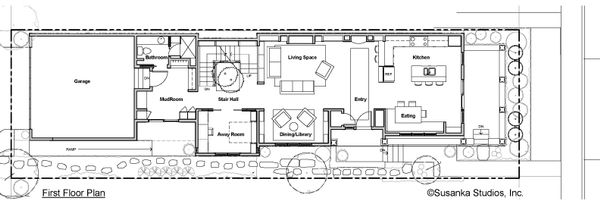Craftsman Floor Plan - Main Floor Plan #454-12