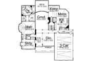 European Style House Plan - 4 Beds 3.5 Baths 3255 Sq/Ft Plan #119-140 