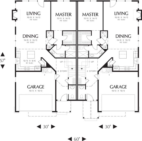 Home Plan - Craftsman Floor Plan - Main Floor Plan #48-566