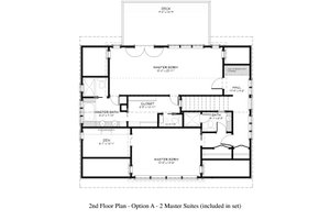Floor Plan - Upper Floor for Country House Plan #917-12 - 3 bed, 3 bath