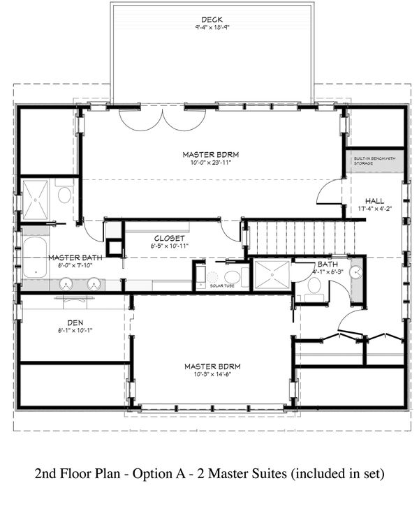 Country Floor Plan - Upper Floor Plan #917-12