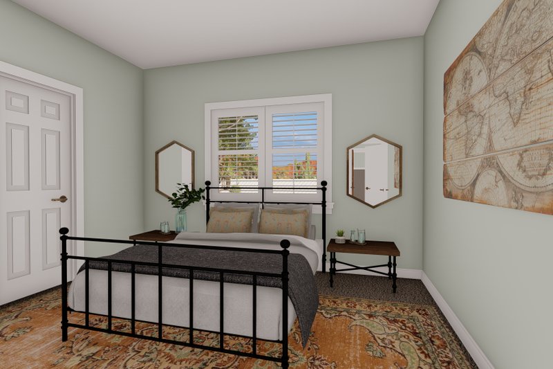 Architectural House Design - Interior - Master Bedroom for Ranch House Plan #1060-103 - 3 bed, 2 bath