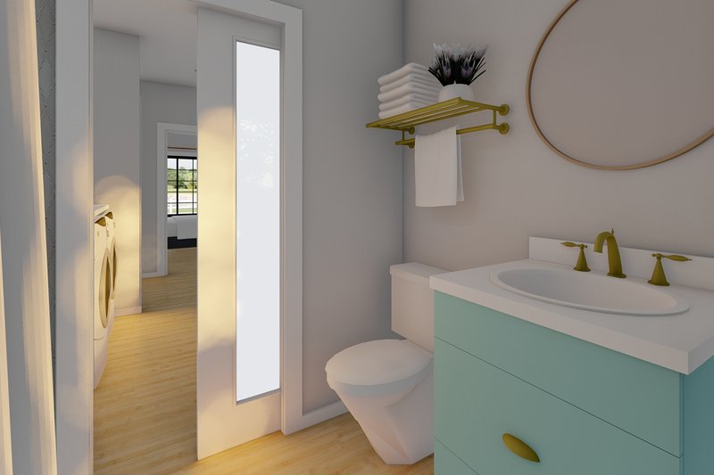 Architectural House Design - Interior - Bathroom for Farmhouse House Plan #126-234 - 3 bed, 2 bath