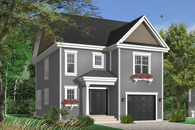 Home Plan - Traditional Exterior - Front Elevation Plan #23-671