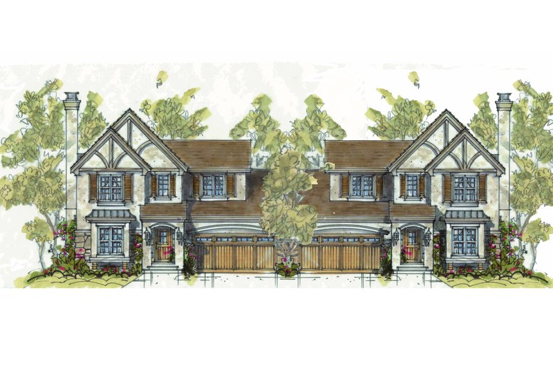 Dream House Plan - Cottage Exterior - Front Elevation Plan #20-1344