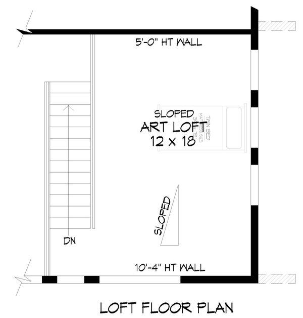 Contemporary Floor Plan - Upper Floor Plan #932-920