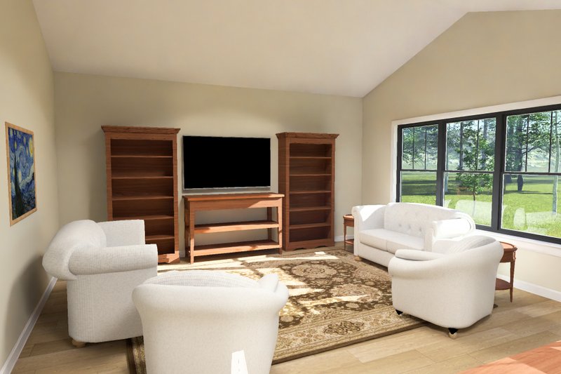 Home Plan - Interior - Family Room for Cottage House Plan #513-2489 - 3 bed, 3 bath