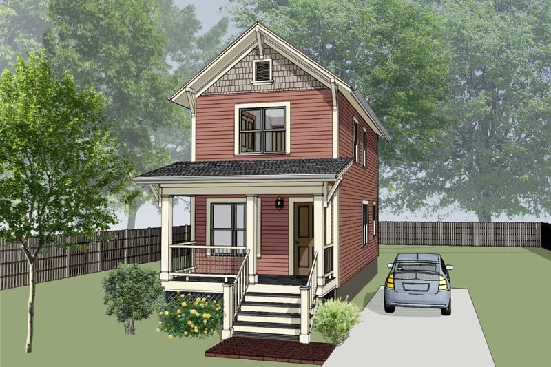 Home Plan - Traditional Exterior - Front Elevation Plan #79-277