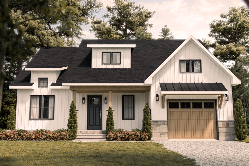 Dream House Plan - Farmhouse Exterior - Front Elevation Plan #23-2746