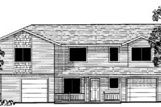 Exterior - Front Elevation for Traditional House Plan #303-373 - 3 bed, 1.5 bath
