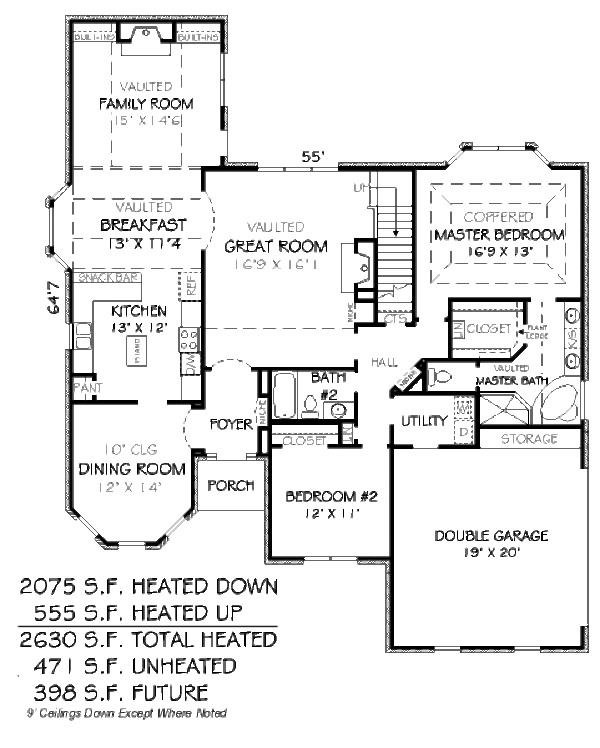 Traditional Floor Plan - Main Floor Plan #424-18