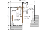 Craftsman Style House Plan - 2 Beds 1.5 Baths 1946 Sq/Ft Plan #79-237 