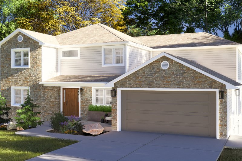 Dream House Plan - Exterior - Front Elevation 4 for Traditional House Plan #1060-189 - 5 bed, 3 bath