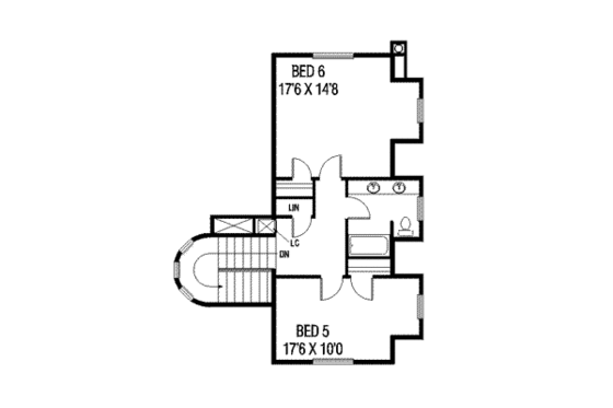Floor Plan - Other Floor for Country House Plan #60-128 - 6 bed, 4 bath