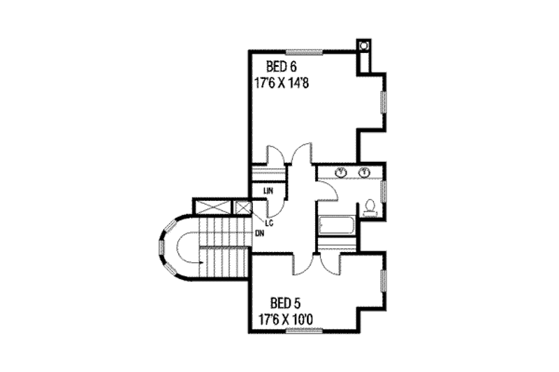 House Blueprint - Floor Plan - Other Floor for Country House Plan #60-128 - 6 bed, 4 bath