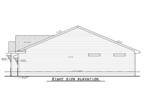 Exterior - Other Elevation for Farmhouse House Plan #20-2477 - 2 bed, 2 bath