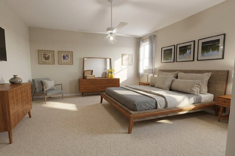 House Blueprint - Interior - Master Bedroom for Contemporary House Plan #126-309 - 3 bed, 2 bath