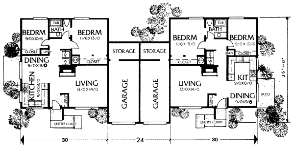 Modern Floor Plan - Main Floor Plan #303-244