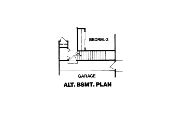 Floor Plan - Other Floor for Traditional House Plan #116-206 - 3 bed, 2 bath