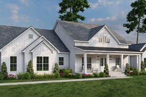 Exterior - Front Elevation 3 for Farmhouse House Plan #923-368 - 4 bed, 3 bath